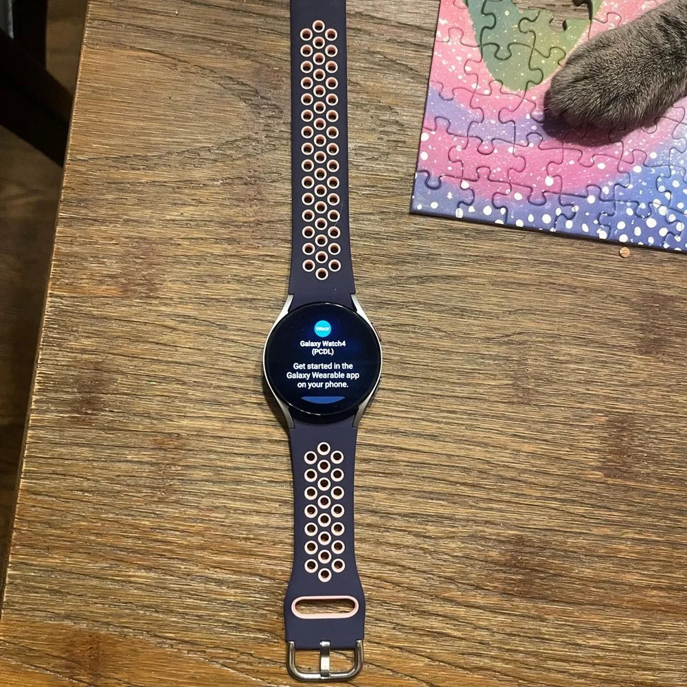 Samsung Smartwatch in Black and Silver